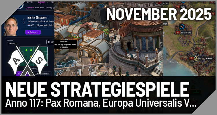 Strategiespiele-Neuheiten im November 2025: Anno 117: Pax Romana, Europa Universalis V ...